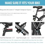 YONTUO Rear Bike Rack,115 LB Capacity Solid Bearings Bike Cargo Rack w/Fender & Large Size Reflective,Quick Release Mountain Road Bicycle Rear Racks,Universal Bike Luggage Touring Carrier Rack