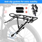 Generies Biking Universal Adjustable Bike High Capacity Cargo Rack Cycling Equipment Stand Footstock Bicycle Luggage Carrier Racks