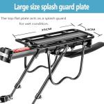 YONTUO Rear Bike Rack,115 LB Capacity Solid Bearings Bike Cargo Rack w/Fender & Large Size Reflective,Quick Release Mountain Road Bicycle Rear Racks,Universal Bike Luggage Touring Carrier Rack