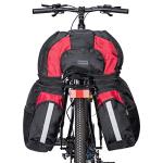 CXWXC Rear Bike Rack - Bike Cargo Rack for Disc Brake/Non-Disc Brake Mount - Bicycle Pannier Rack, Touring Carrier Rack fit 26”-29” and 700c