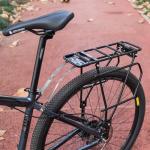 CXWXC Rear Bike Rack with Basket - Bike Cargo Rack for Disc Brake/Non-Disc Brake Mount - Bicycle Pannier Rack, Touring Carrier Rack fit 26”-29” and 700c (Bike Rack)