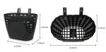 Noviko Kids Bike Basket Boy Bicycle Handlebar Basket with Bell Wheel Spokes for Girls