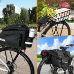 Bike Rear Rack Aluminum: Fits Most 26-29" No Disc Brake & Some Disc Brake Bikes (See The Image Gallery to Check Compatibility), 60lbs Capacity Bike Cargo Rack, Assembly