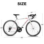 WEIZE 14-Speed Road Bike for City Commuting