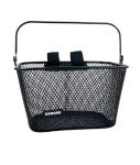 SAMORE Kids Bike Basket with Handle Black Bike Baskets for Children Cute Small Front Bicycle Handlebar Basket for Girls & Boys