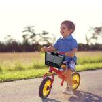 SAMORE Kids Bike Basket with Handle Black Bike Baskets for Children Cute Small Front Bicycle Handlebar Basket for Girls & Boys