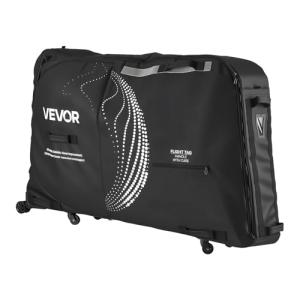 VEVOR Bike Travel Bag, Transport Universal Bicycle Storage Case Bag with TSA Lock, Support Plates, Protection and Fork Mount Stabilisation, Bicycle Case Max. Wheelbase 51 in for Airplane, Outdoor Use