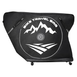 VEVOR Triathlon Bike Travel Bag, Transport Bicycle Storage Carry Bag with TSA Lock & Dual Zipper, Triathlon Bicycle Case Max. Wheelbase 42 in for Travel, Outdoor Use, Train Airplane Subway Transport