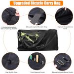 Bike Travel Bag,Upgraded 900D Mountain Bike Travel Bag with 3 Fixed Buckles,Strong Webbing and Seperate Compartments Inside,Large MTB Case for 26-29 inch Mountain Bicycle,55.11×10.82×31.29 inch