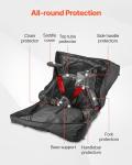 VEVOR Triathlon Bike Travel Bag, Transport Bicycle Storage Carry Bag with TSA Lock & Dual Zipper, Triathlon Bicycle Case Max. Wheelbase 42 in for Travel, Outdoor Use, Train Airplane Subway Transport