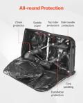 VEVOR Bike Travel Bag, Transport Universal Bicycle Storage Case Bag with TSA Lock, Support Plates, Protection and Fork Mount Stabilisation, Bicycle Case Max. Wheelbase 51 in for Airplane, Outdoor Use