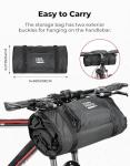 KEMIMOTO Bike Travel Bag, Heavy-Duty 900D Water-Resistant with Fixed Buckles & Interior Compartments, Airplane Bicycle Storage Box Cases Fits 26-29 Inch Mountain, Road E-Bikes (55.9" x 12.6" x 33")