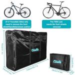 CamGo Folding Bike Travel Bag Bicycle Carrier Case Outdoors Cycling Carrying Transport Bag for 26inch Bikes (Black, 26 inch)