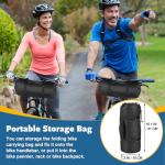 Folding Bike Travel Bag,Heavy Duty 840D Transport Bicycle Storage Carry Bag with Strong Webbing for 26-29 in Mountain 700C Road Bike MTB,Portable Folding Cycling Bags Waterproof for Airplane Shipping