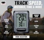 CATEYE Wired Bike Computer – Entry-Level Speedometer and Odometer, Perfect for Beginner Cyclists, Auto Start/Stop, Easy Setup for Road, MTB, Gravel Bikes, 3 Year Battery Life