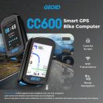 GEOID CC600 Color Screen Bike/Cycling Computer Wireless - Route Navigation with Re-Route Planing, WiFi & Bluetooth, Fast 5s GPS Positioning, Free Indoor Training