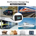 CamGo Folding Bike Travel Bag Bicycle Carrier Case Outdoors Cycling Carrying Transport Bag for 26inch Bikes (Black, 26 inch)