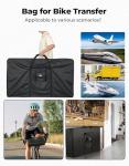 KEMIMOTO Bike Travel Bag, Heavy-Duty 900D Water-Resistant with Fixed Buckles & Interior Compartments, Airplane Bicycle Storage Box Cases Fits 26-29 Inch Mountain, Road E-Bikes (55.9" x 12.6" x 33")
