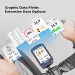 GEOID CC600 Color Screen Bike/Cycling Computer Wireless - Route Navigation with Re-Route Planing, WiFi & Bluetooth, Fast 5s GPS Positioning, Free Indoor Training