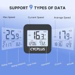 CYCPLUS GPS Bike Computer, Wireless Cycling Computer with Automatic Backlight, Bicycle Speedometer Odometer with Waterproof and Large Battery, Provide Professional Data Analysis(New Upgraded)