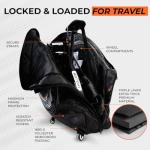 LOOMA MOTION Bike Travel Bag Airplane – Box for Air Travel | Durable Bike Cases with Full Protection | Fits Road & TT Bikes with Wheels, Safe Case for Flying