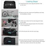 CamGo Folding Bike Travel Bag Bicycle Carrier Case Outdoors Cycling Carrying Transport Bag for 26inch Bikes (Black, 26 inch)