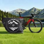VEVOR Triathlon Bike Travel Bag, Transport Bicycle Storage Carry Bag with TSA Lock & Dual Zipper, Triathlon Bicycle Case Max. Wheelbase 42 in for Travel, Outdoor Use, Train Airplane Subway Transport