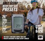 CATEYE Wired Bike Computer – Entry-Level Speedometer and Odometer, Perfect for Beginner Cyclists, Auto Start/Stop, Easy Setup for Road, MTB, Gravel Bikes, 3 Year Battery Life