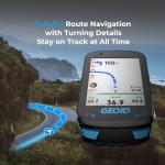 GEOID CC600 Color Screen Bike/Cycling Computer Wireless - Route Navigation with Re-Route Planing, WiFi & Bluetooth, Fast 5s GPS Positioning, Free Indoor Training