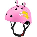 Odoland Kids Bike Helmet for Boys & Girls, Toddler Bicycle Helmet Adjustable Fits 48-54cm, Safety Multi-Sport Helmet Design for Children, Playful Pink Dino