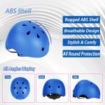 Kids Bike Helmet Set Adjustable Helmet for Ages 3-15 Kids Toddler Boys Girls Youth, Multi-Sport Bicycle Skateboarding Football Rollerskating Scooter Rollerblade Balance Bike Helmets