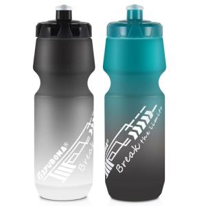 GIFUBOWA 24oz Bike Water Bottle Leakproof Squeeze BPA Free Bicycle Bottles Design for Cycling Riding, Running, Gym & Outdoor Sports 2 Pack