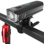 APECYC Bike Lights for Night Riding, Bicycle Front Headlight and Back Taillight with 4+5 Light Modes, USB Rechargeable Bright Bike Headlights for Cyclists and Commuters