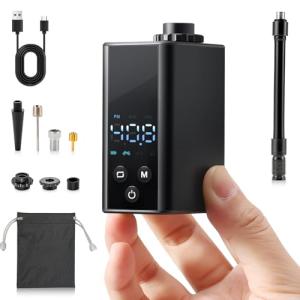 AUMENTAR Portable Mini Bike Pump with Gauge