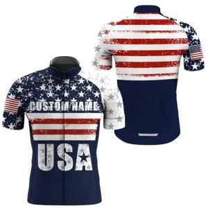 Personalized USA Cycling Jersey with 3 Pockets