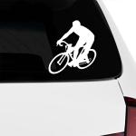 Bike Sports Vinyl Decal Sticker - White