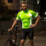 High-Visibility Breathable Cycling Jersey for Night Rides