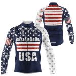 Personalized USA Cycling Jersey with 3 Pockets