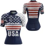 Personalized USA Cycling Jersey with 3 Pockets