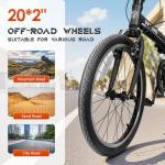 Bonusall 20" Folding Bike for Adults, Lightweight Aluminum Frame 7-Speed City Commuter Bicycle, Step-Through Foldable Bike for Women Men Seniors, Compact & Portable - Black