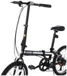 ZiZZO Ferro 20-inch 29 lbs Light Weight Folding Bike (Black)