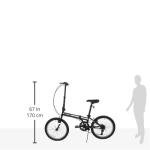 ZiZZO Ferro 20-inch 29 lbs Light Weight Folding Bike (Black)