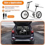 WUSILILU Folding Bike, Foldable Bicycle with 7 Speed Gears 20-inch Wheels Easy Folding City Bicycle with Dual Disc Brakes for Adult, Teenager, Traveling, Exercising, Commuting