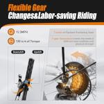 WOHAIPA 20" Foldable Bicycle, 7 Speed Non-Slip Folding Bike W/Dual Disc Brake & Adjustable Design, Folding Bikes for Adult City Commuter Bicycle