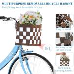 BGGFNZ Foldable Beach Cruiser Bike for Women, 24/26 Inch Folding Bikes for Women, 7 Speed Commute Bike with Basket Adult Womens Bicycles Folding Cruiser Bikes for Adults, City Commuting's Bicycle