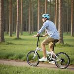 Outroad 20 Inch Folding Bike, 7-Speed Lightweight Foldable Bicycle for City Commuting, V Brake Adjustable Stem Folding Bikes for Adults/Men/Women, White