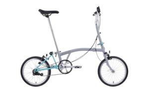Brompton A Line 3-Speed Folding Bike - Gray/Green