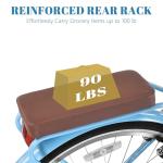 BGGFNZ Foldable Beach Cruiser Bike for Women, 24/26 Inch Folding Bikes for Women, 7 Speed Commute Bike with Basket Adult Womens Bicycles Folding Cruiser Bikes for Adults, City Commuting's Bicycle