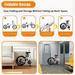 WUSILILU Folding Bike, Foldable Bicycle with 7 Speed Gears 20-inch Wheels Easy Folding City Bicycle with Dual Disc Brakes for Adult, Teenager, Traveling, Exercising, Commuting