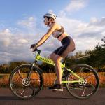 Brightpeak 26" Folding Mountain Bike - 21-Speed Gears, Full Suspension, Dual Disc Brakes, High-Carbon Steel Frame, Quick-Release Foldable Design for Adults & Teens (Green)